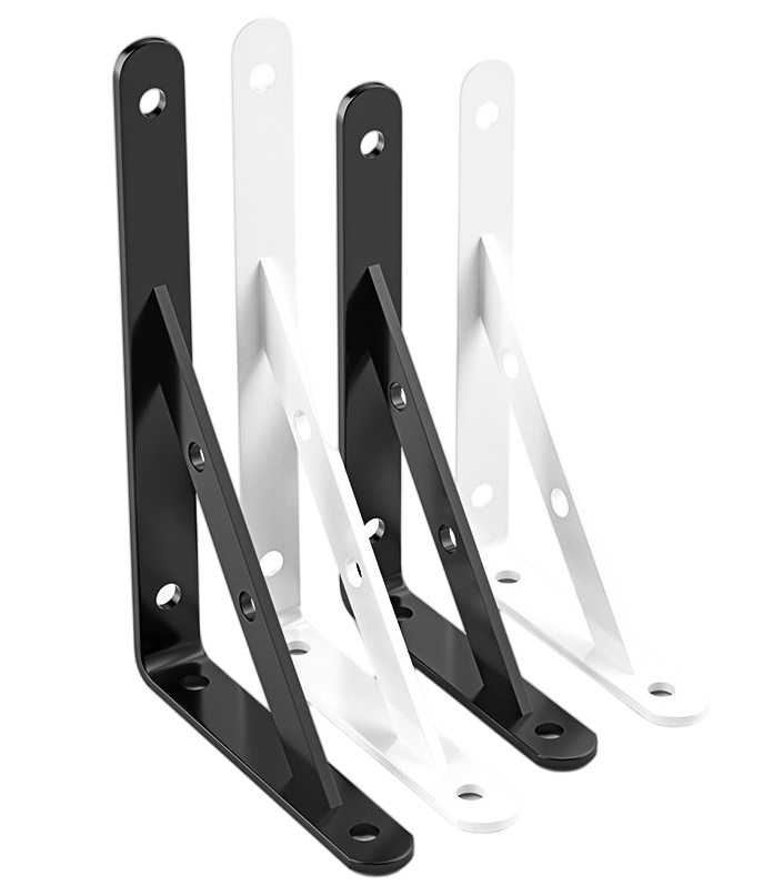 Painting Black Color Galvanized Wall Mounting Steel Metal Bracket Hardware