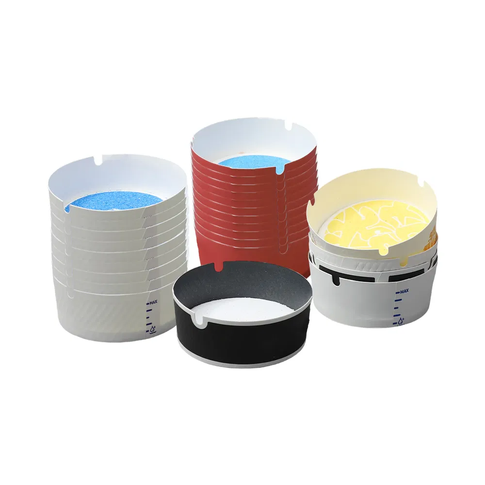 Eco Friendly Degradable Custom Colored Gel 90*35mm Paper Ashtray with Portable Design
