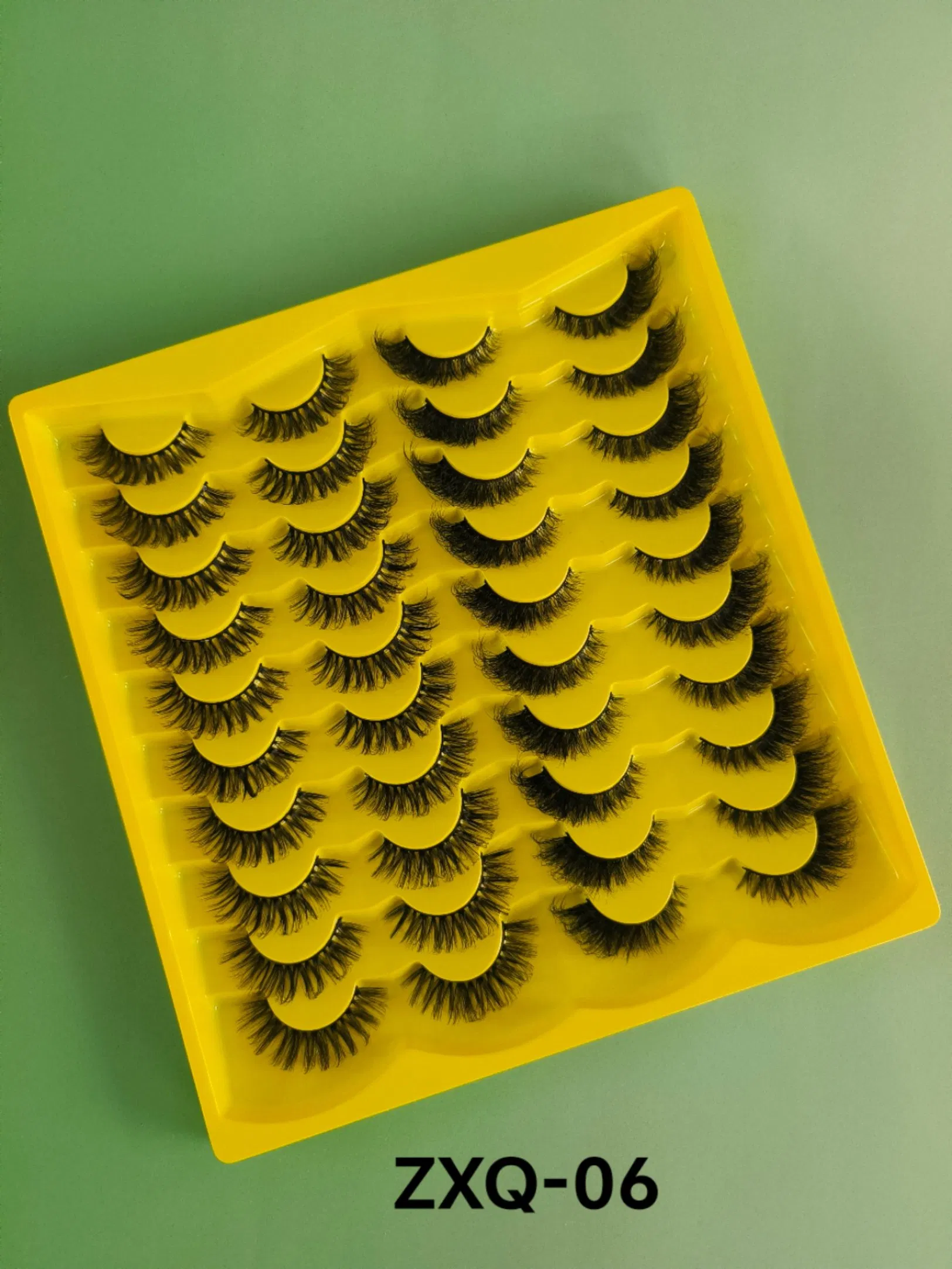 Handmade Full Strip Faux Mink Silk Fluffy Short Natural False Eyelashes