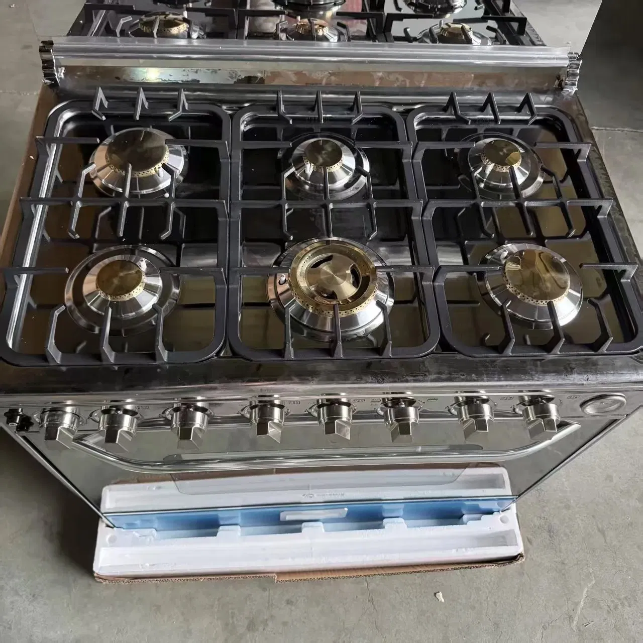 Hot Selling Multifunctional Stainless Steel 6 Burner Gas Stoves Cooker