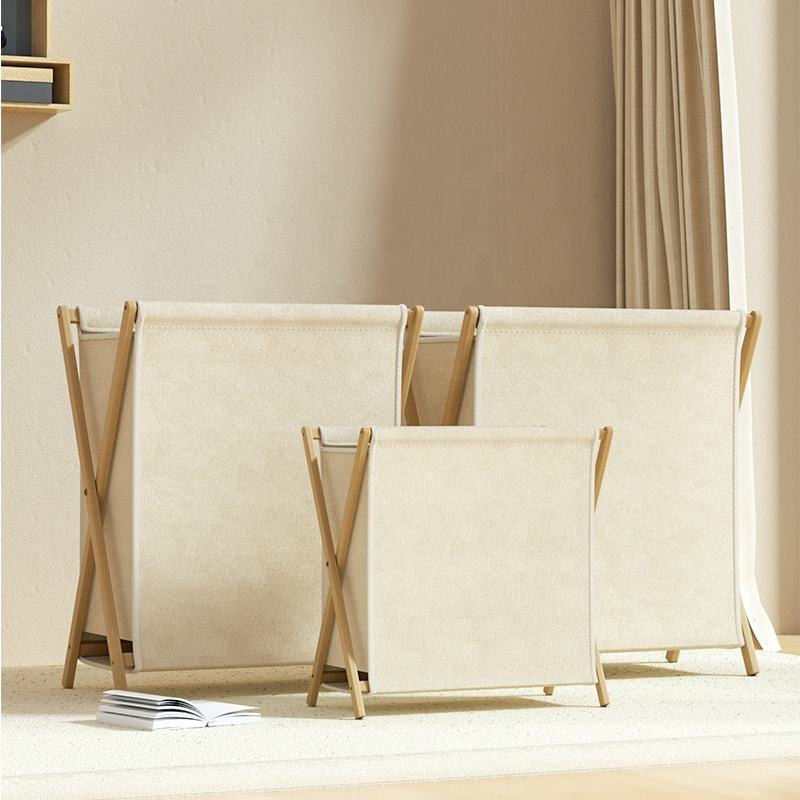 Household Foldable Laundry Dirty Clothes Storage Basket with Lid