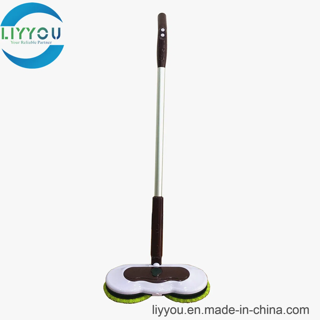 Cordless Mop Floor Cleaner Machine Home Use Double Wheel Clean Sweeper