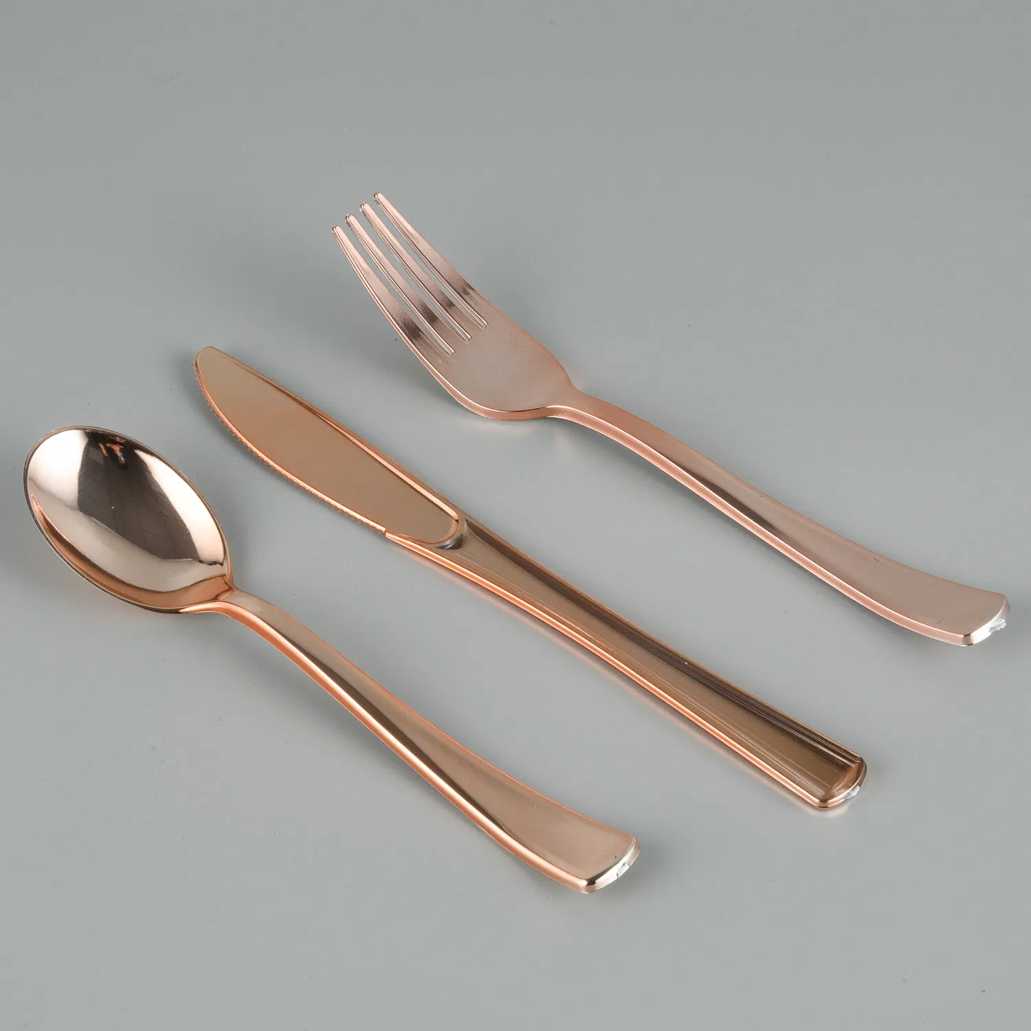 Metallic Golden Color Plastic Disposable Cutlery for Party