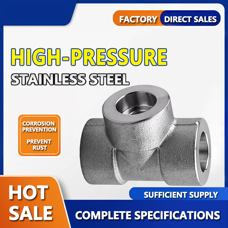 Factory Wholesale Stainless Steel Pipe Fittings High Pressure 3'' Socket Weld Tee