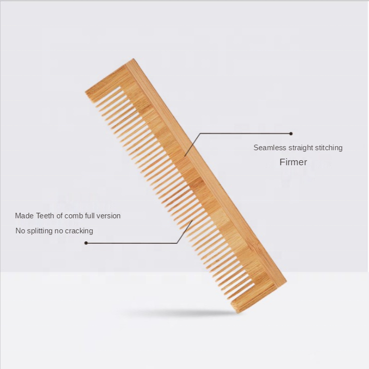 Wholesale High Quality Natural Bamboo Hotel Disposable Bamboo Comb Customizable Logo