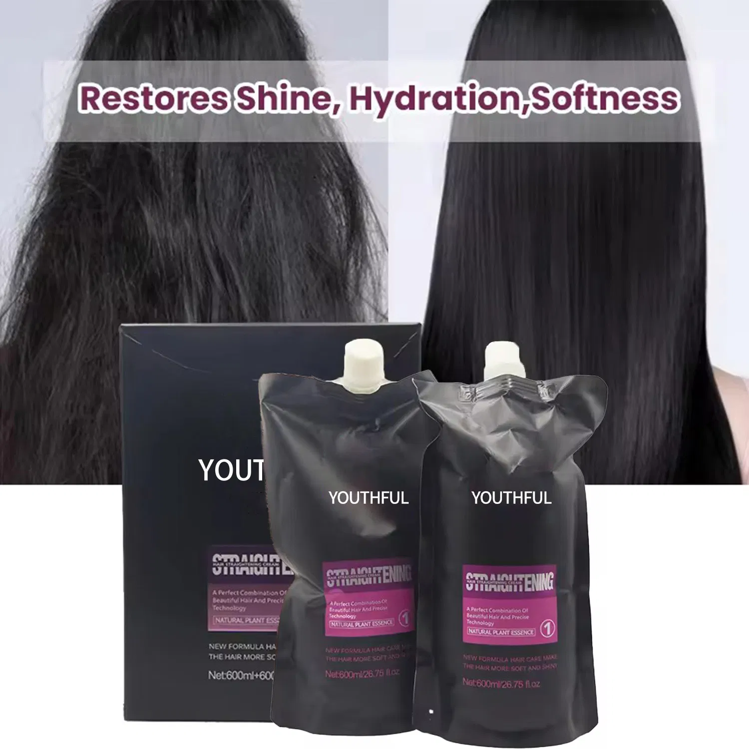 Hot Selling Professional No Harm to Hair Straightening Cream