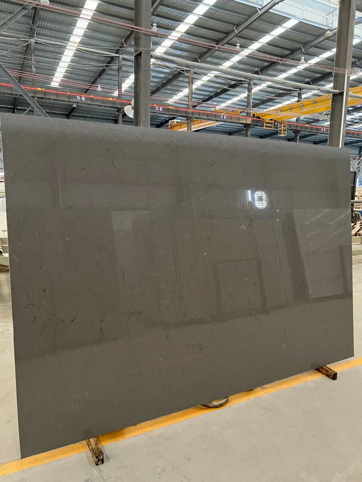 Artificial Stone Marble Victoria Grey Jumbo Engineer Stone Customized Size Black White for Countertop and Big Slabs and Tile