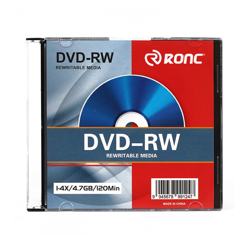 DVD-RW диск 4.7 ГБ перезаписываемый с боксом