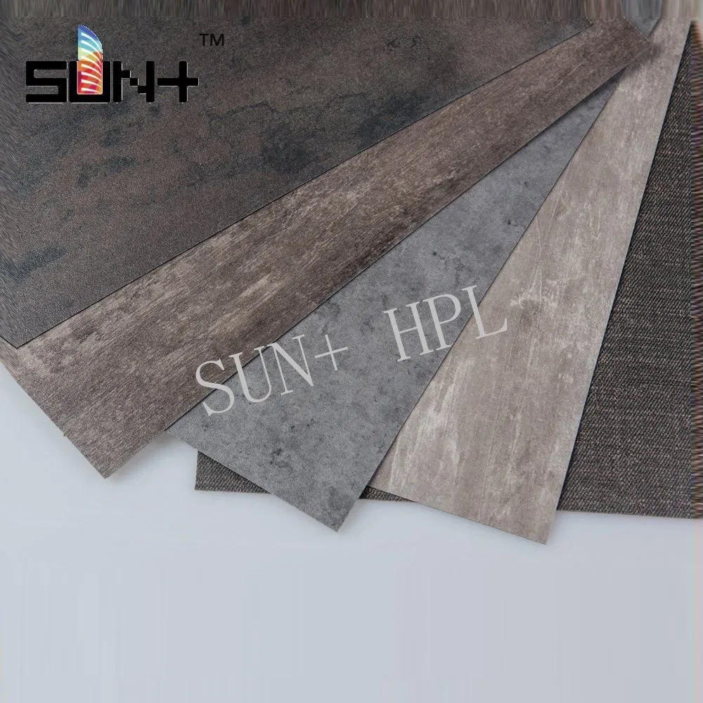 0.5-1.2mm Wood Grain Door Skin Cabinet Compact Fireproof HPL Panel High Pressure Laminate Board