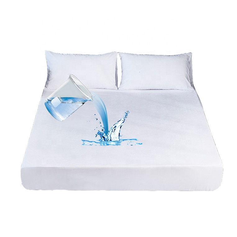 OEM Custom Factory Soft Cozy Waterproof Mattress Cover King Size Anti Mite Mattress Cover Queen Size Washable Protector