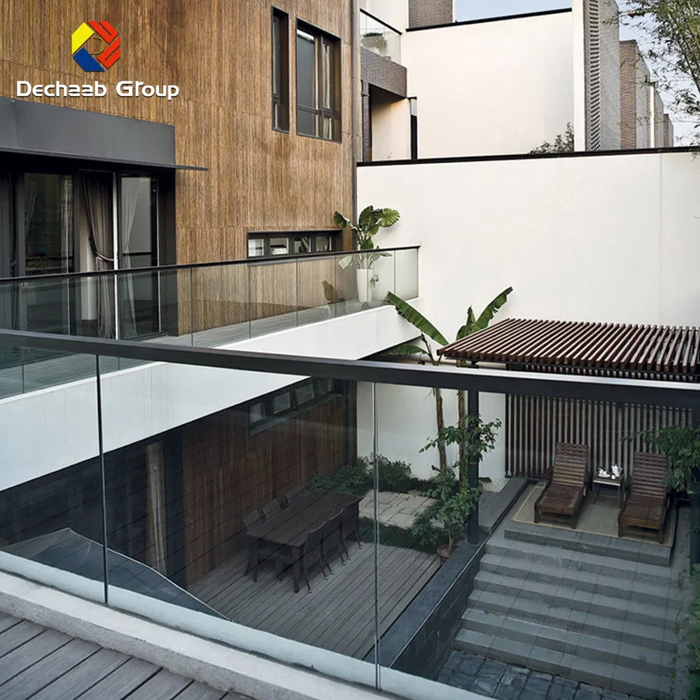 CE Certified Glass Railing with Customized Upright Post