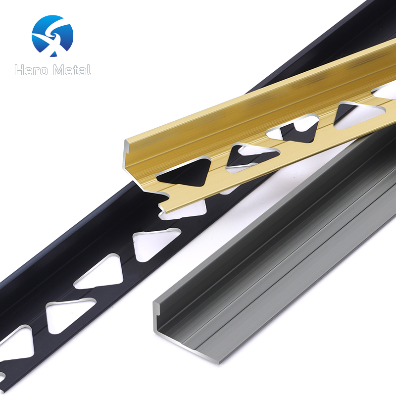 Fashion in Stock Kitchen Size 1mm 2.5m Outside Corner Edge Trim Matt Silver Beading Chrome Hero Metal Tile Straight Shape Strip