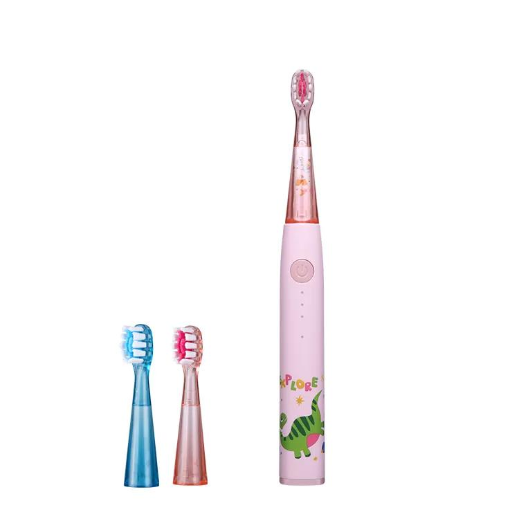 Children's Sonic Electric Toothbrush Cute Cartoon Soft Bristles Rechargeable Teeth Cleaning Support OEM