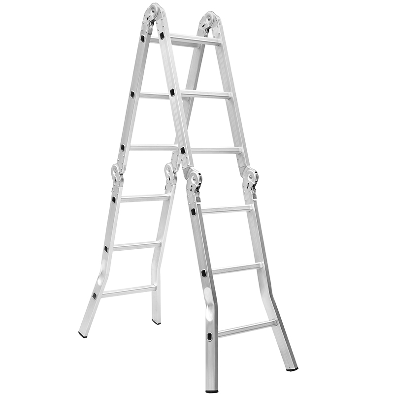 En131 Approved Multi-Purpose Telescoping Ladder Double Side 4X3 4X4 4X5 Aluminum Step Ladder