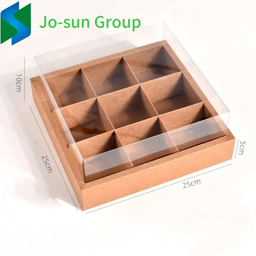 Kraft Paper Fruit Packing Box Picnic Platter Dessert Cake Packing Box