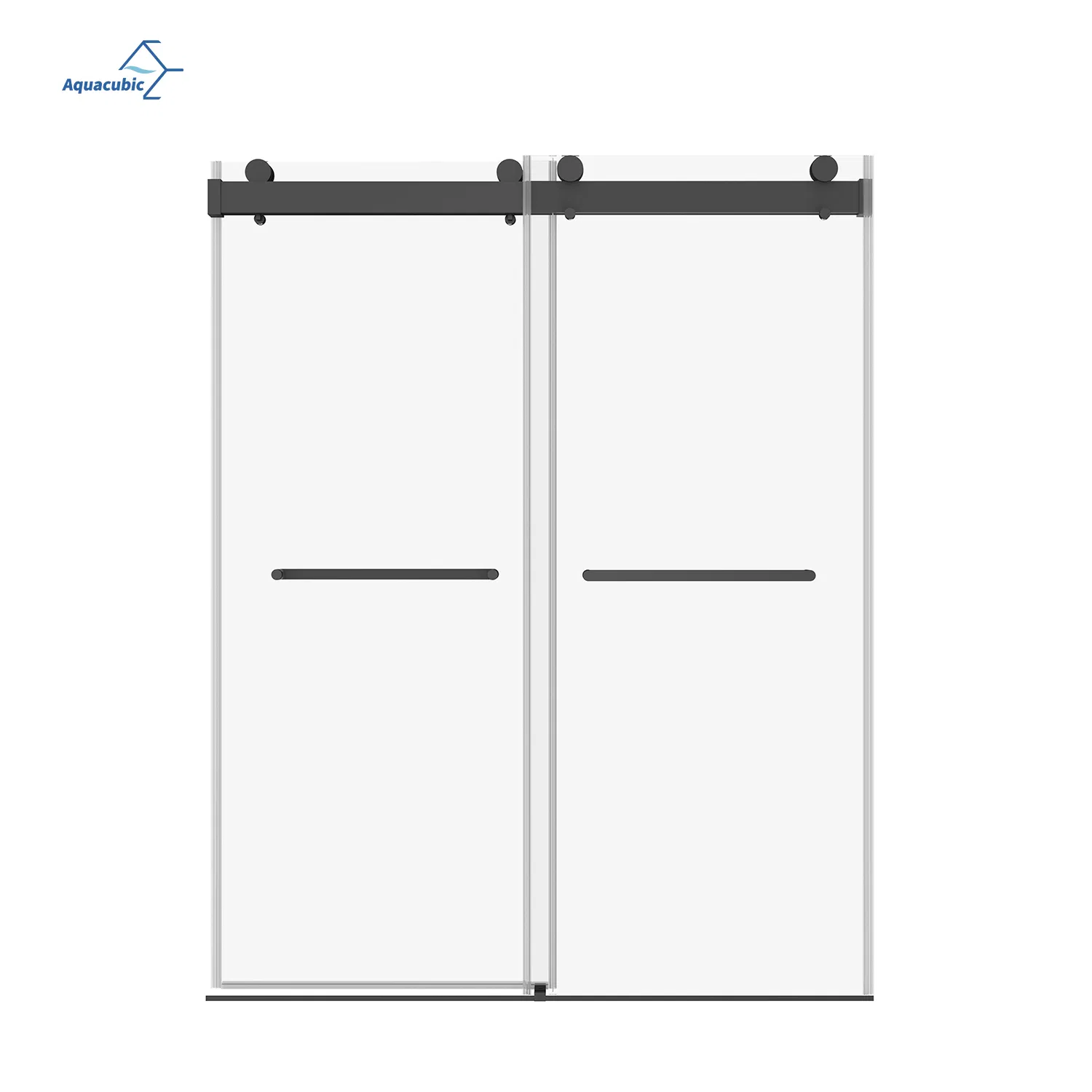 Wholesale Price Frameless Shower Room Stainless Steel Double Sliding Tempered Glass Shower Door
