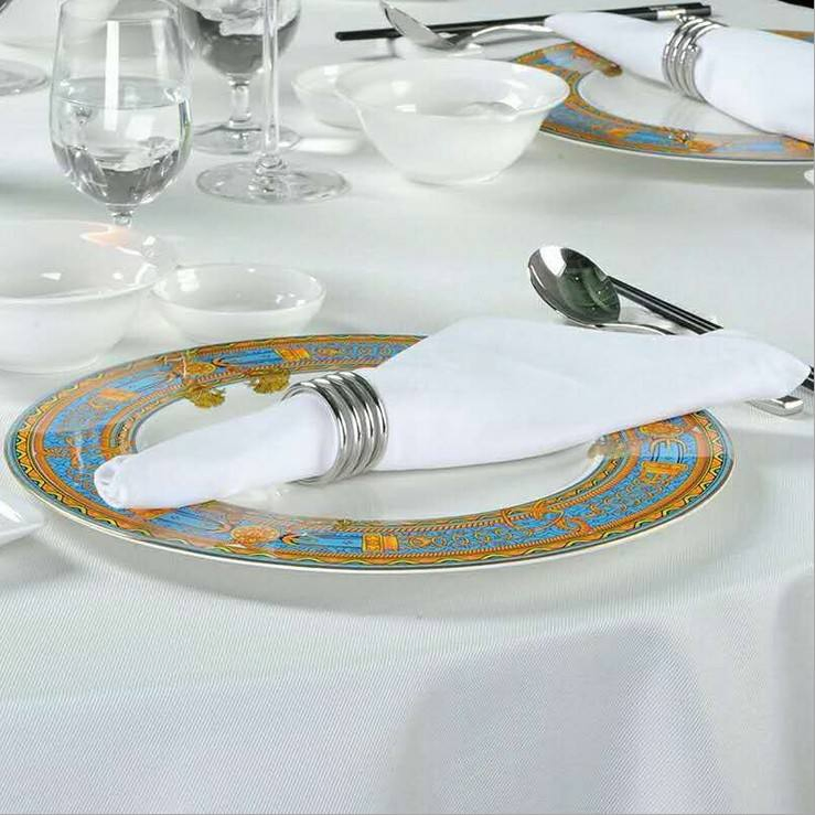 Premium Organic Cotton Satin Band Napkins for Hotels