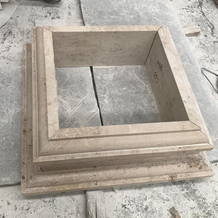 Customized Design Honed Beige Jura Limestone Moulding Stone for Exterior Wall Cladding