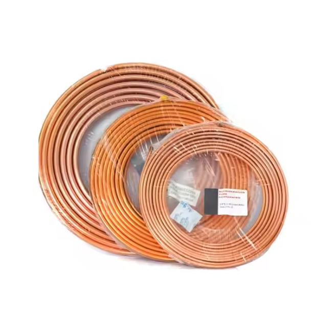 T1/T2/T3/Tp1/Tp2. Tag0.1 Red Pure Pancake Coil Copper Tube/Pipe Anti Hydrogen Embrittlement for Refrigeration Pipeline/Water Pipe/Heat Exchanger