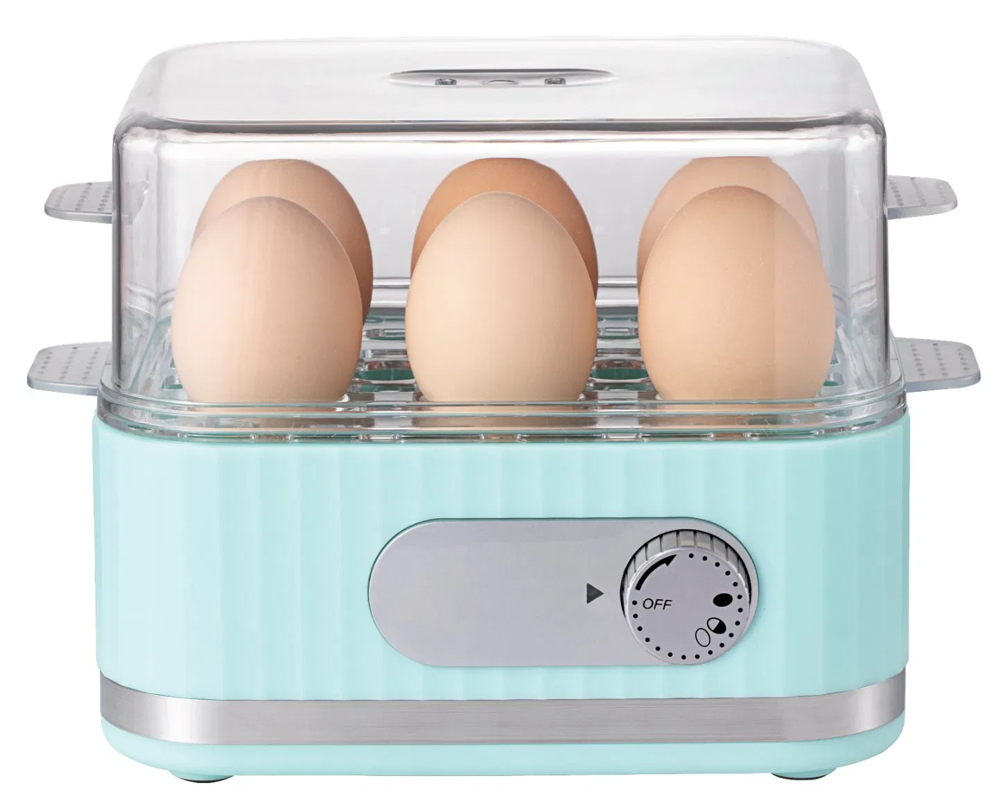 6-Egg Electric Egg Boiler Withtimer and Anti-Dry Feature for Precise Doneness