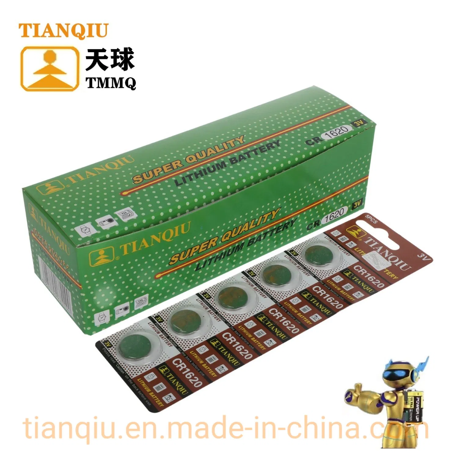Батарейка CR1620 3V литиевая Tianqiu