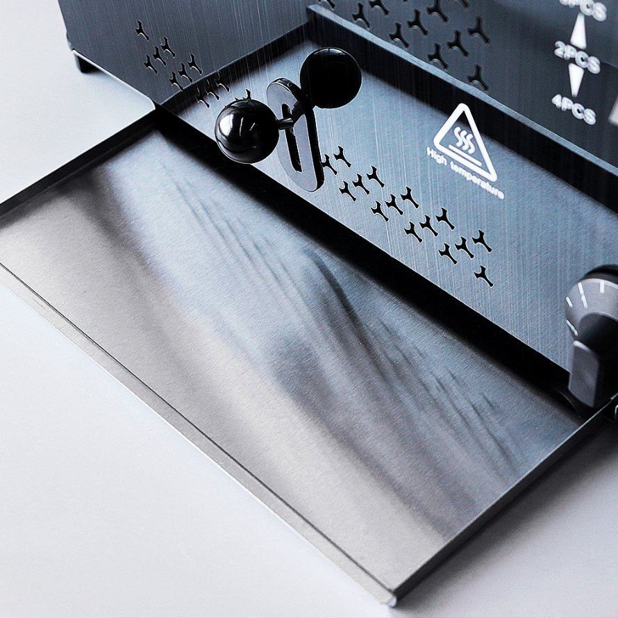 Eton Bagel Toaster with Removable Crumb Tray 6 Slice Auto Pop up