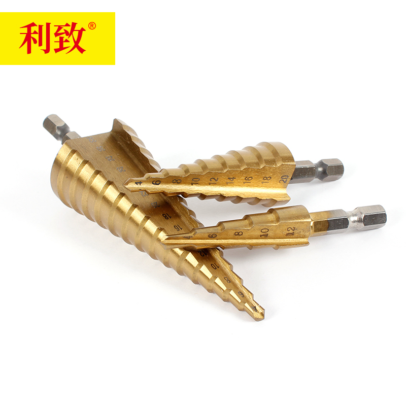 Hexagonal Handle Pagoda Drill Bit High Speed Steel Drill Reaming Tool Hole Opener Drill Bit Set