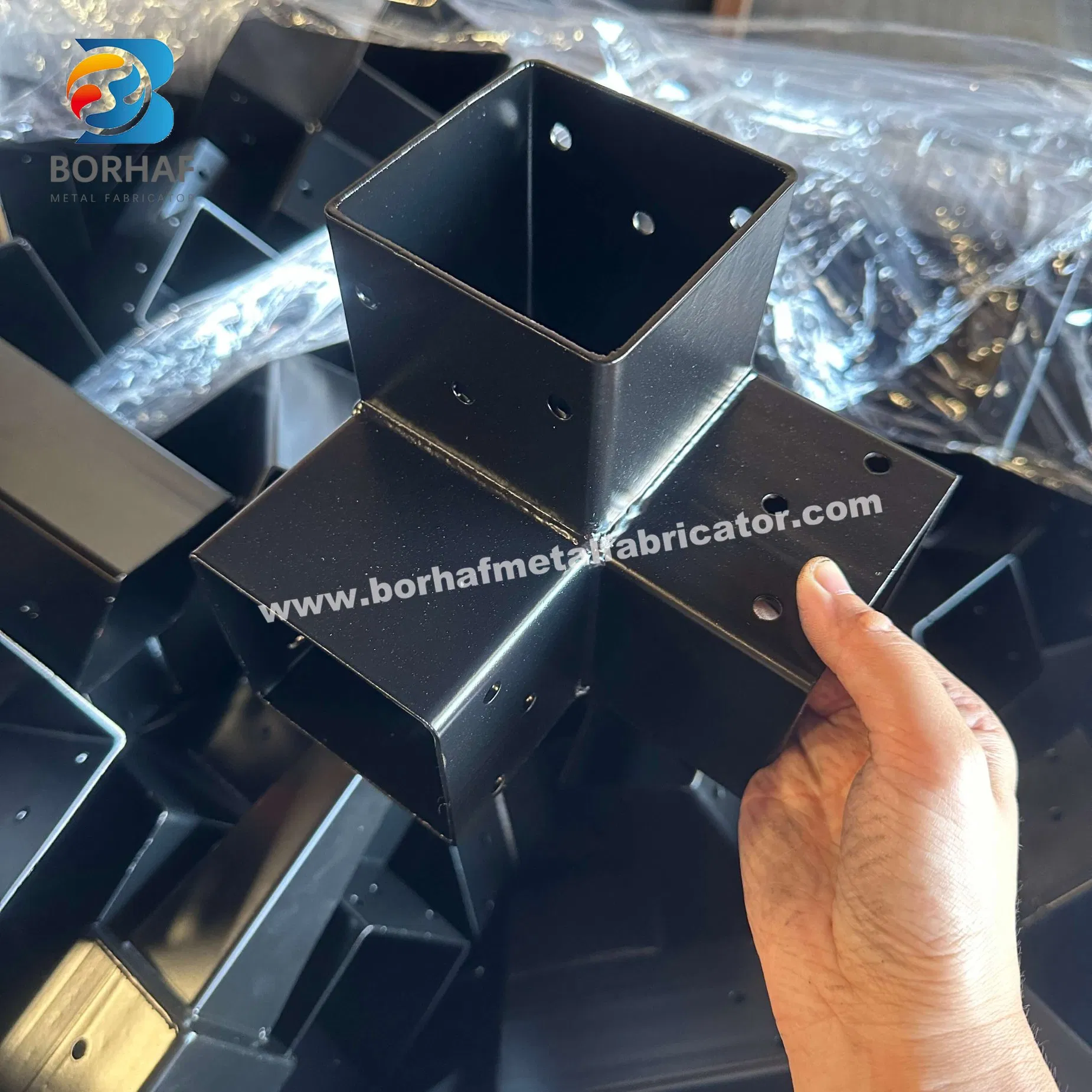 4X4 4-Way Right Angle Corner Woodworks Pergola Brackets