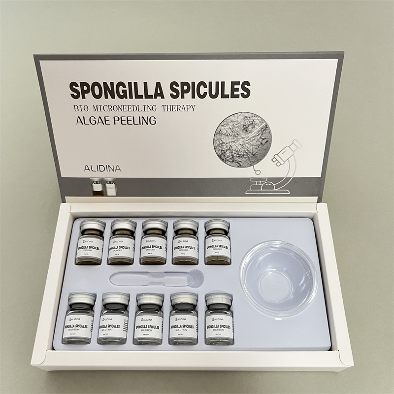 Custom Logo 99% Non-Invasive Spongilla Spicules Cosmetic Hydrolyzed Sponge Extract Powder Bio Microneedling Natural Algae Peel Peeling Therapy Acne