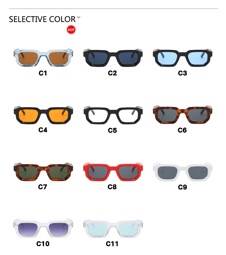 2025 Luxury Brand Designer Custom Sunglasses OEM Unisex UV400 Low Price Thick Gafas De Sol Retro Square Sunglasses