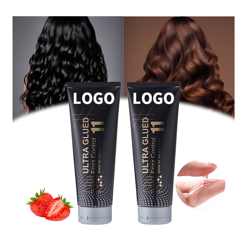 Professional Custom Leave-on Organic 24 Hours Moisture Private Label Ultra Glued Hair Gel for Curly Hair