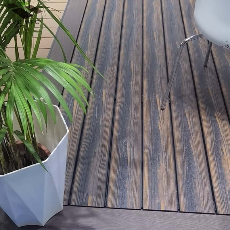 WPC Engineered Flooring Panel Swimming Pool Wood Plastic Composite Decking Co-Extrusion Board for Outdoor Terrace Patio