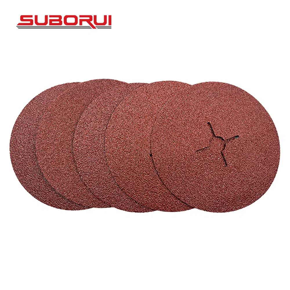 Suborui Aluminum Oxide Resin Fiber Discs Metal Sanding Grinding Discs for Angle Grinding Machine Polishing Grinding Metals Wood Fiberglass