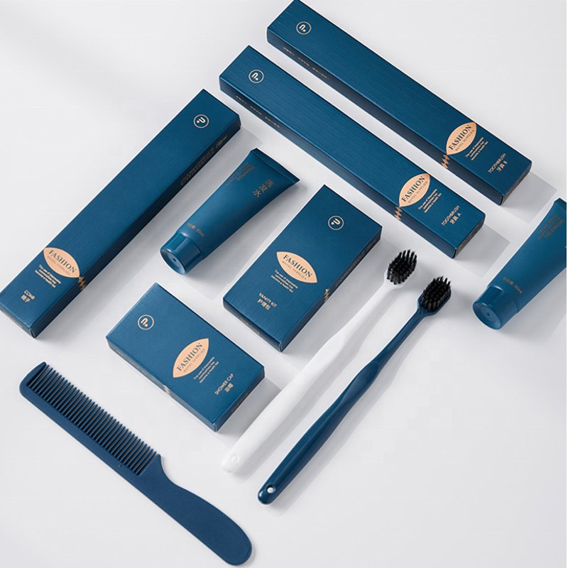 Premium Quality Bulk Hotel Amenities Disposable Toiletries Set Soap Shampoo Toothbrush Comb