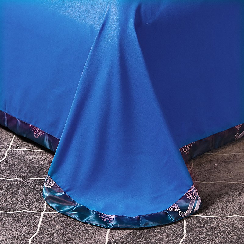 4 PCS Bedding Set Jacquard Comforter Designs Bed Sheets with Pillowcase