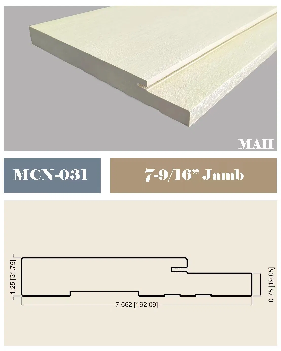 Fiberglass Front Door with PVC Door Frame