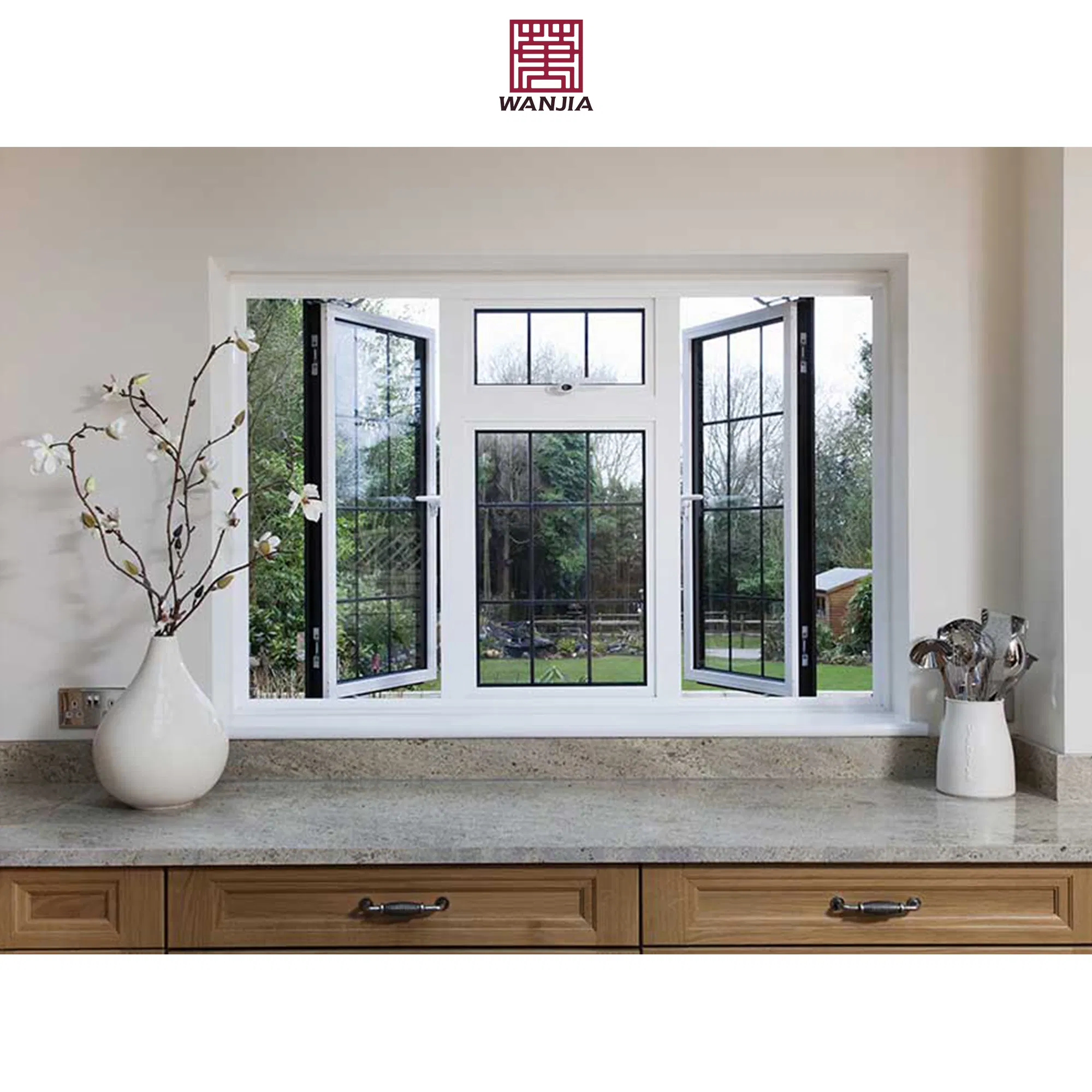 Premium Glass Aluminum Casement Window with Advanced Waterproof Features