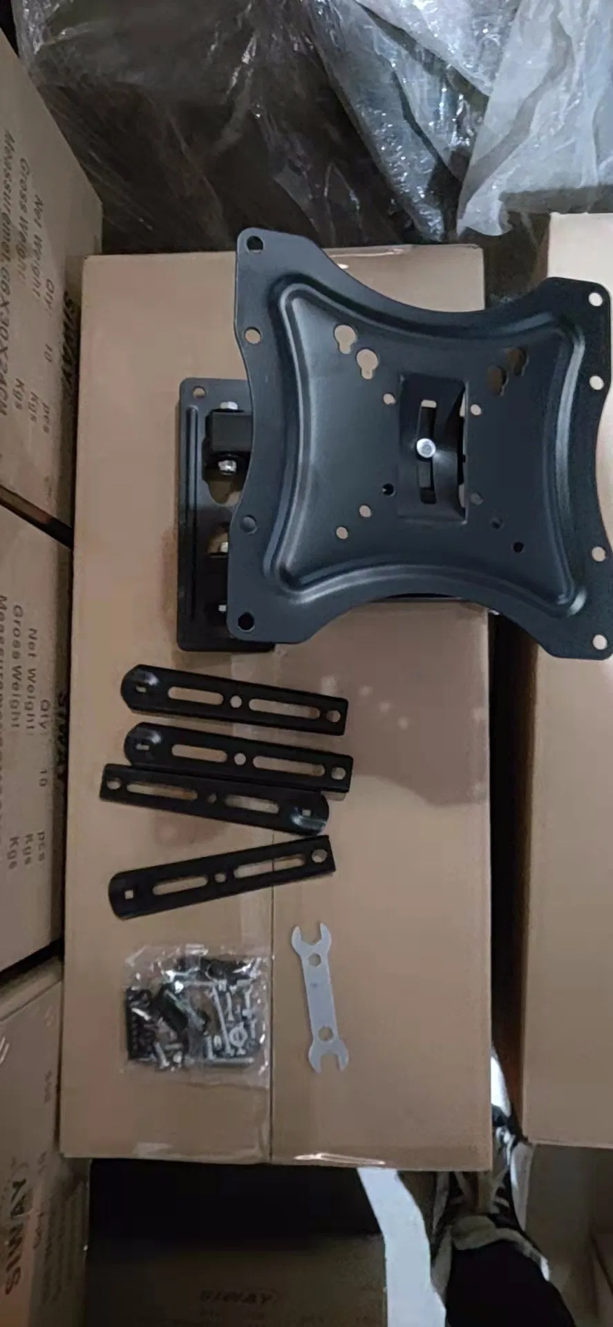 Adjustable Cable Clips Included LED LCD TV Mount Bracket 14-55"