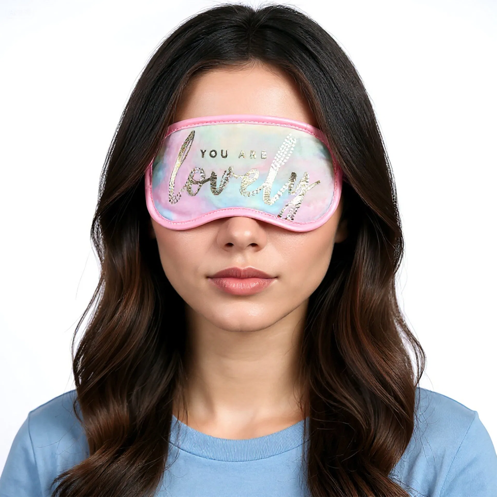 Wholesale Satin Sleeping Eye Mask with Elastic Strap