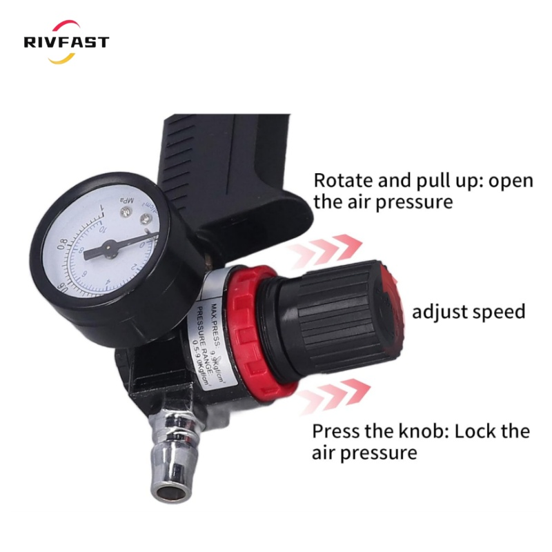 Pneumatic Glass Glue Sealant Gun Kit, Pneumatic Glass Glue Sealant Caulk Gun Cartridge Air Gun 310~600ml