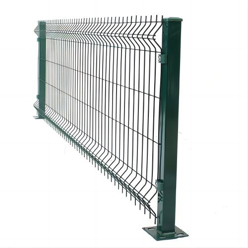 Boundary Wall 3D Bended Galvanized Iron V Wire Mesh Welded Fence PVC Coated Welded Wire Mesh Fence 3D Curved Fencing for Home/Garden/Security Fencing