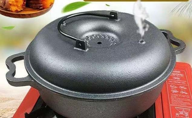 Thick Cast Iron Roasted Sweet Potato Pot Baked Sweet Potato Pig Iron Artifact