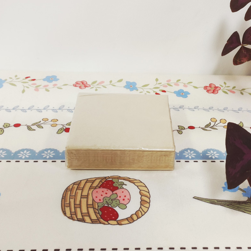 Disposable Brown Bamboo Paper Napkins Serviettes in Bulk