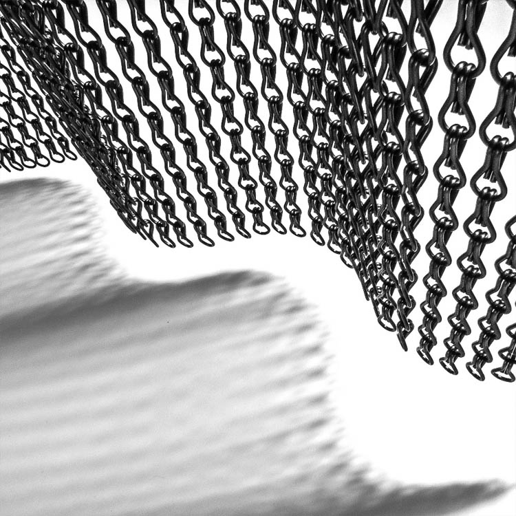 Decorative Aluminum Double Hook Chain Link Fly Screen Curtain for Interior Decoration