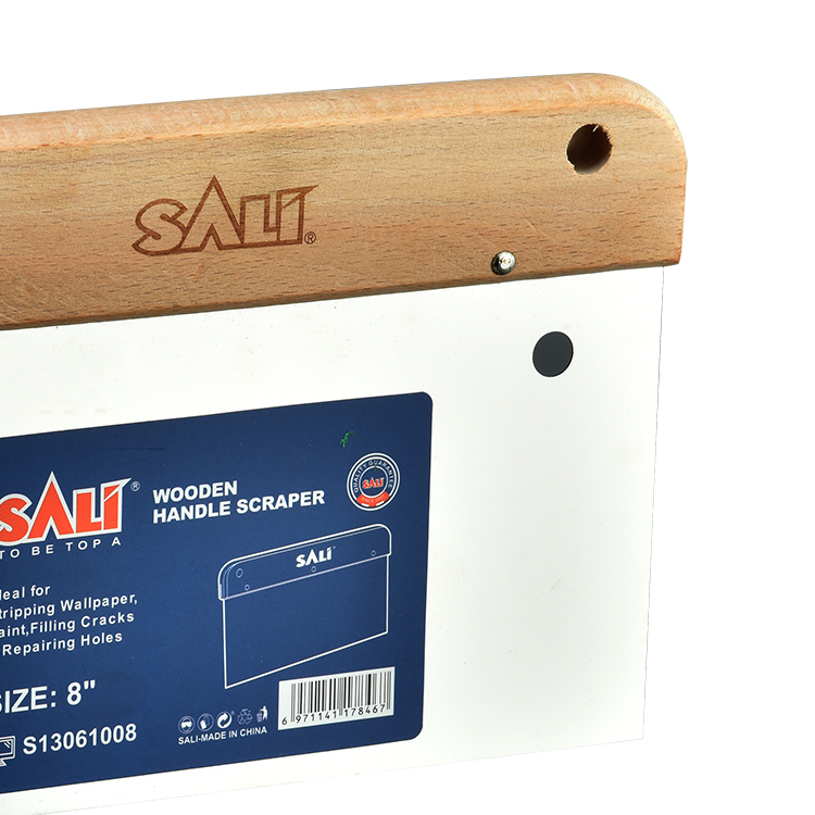 Sali 0.5mm Stainless Steel Wooden Handle Scraper