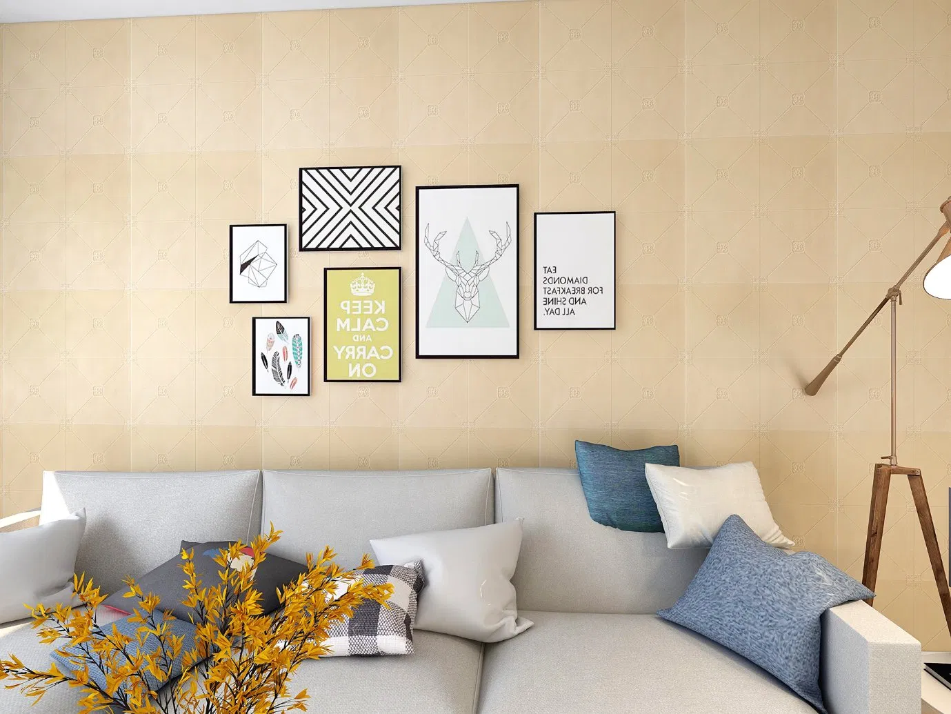 Self-Adhesive Modern PE Foam Wall Stickers