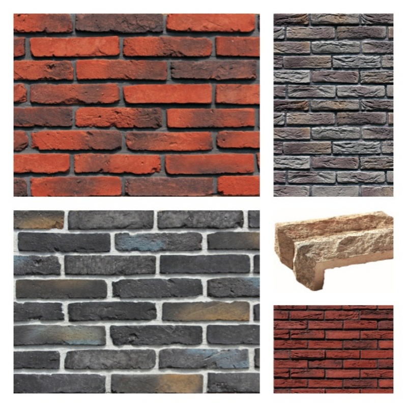 Customizable Brick Veneer Classic & Modern Stacked Brick Tiles