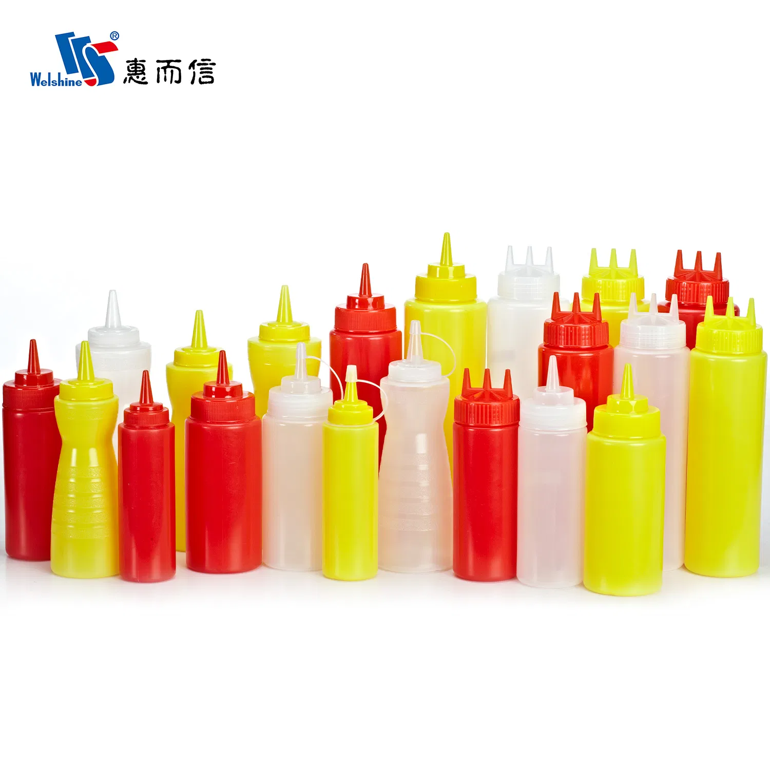 Plastic Squeeze Sauce Bottle, Jam, Ketchup, Salad Dressing, Large-Caliber Commercial Sauce Bottle