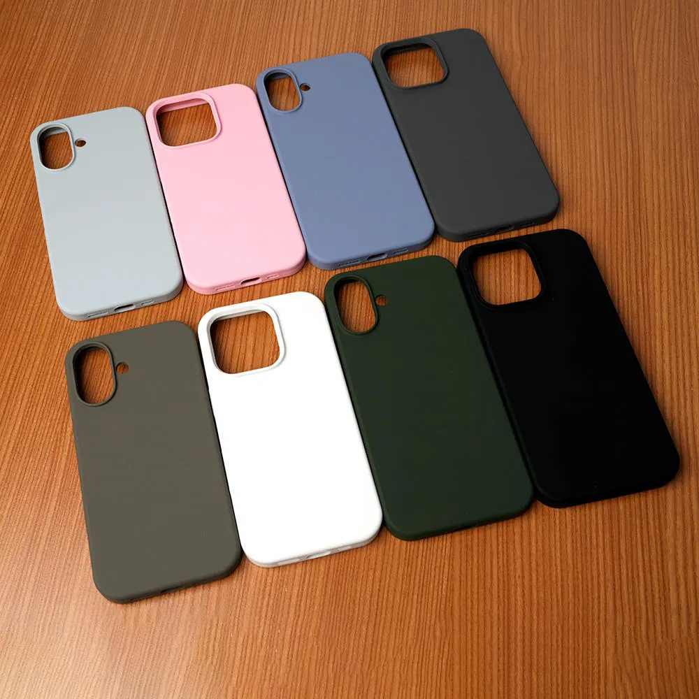 Чехол из жидкого силикона для iPhone 16 серии