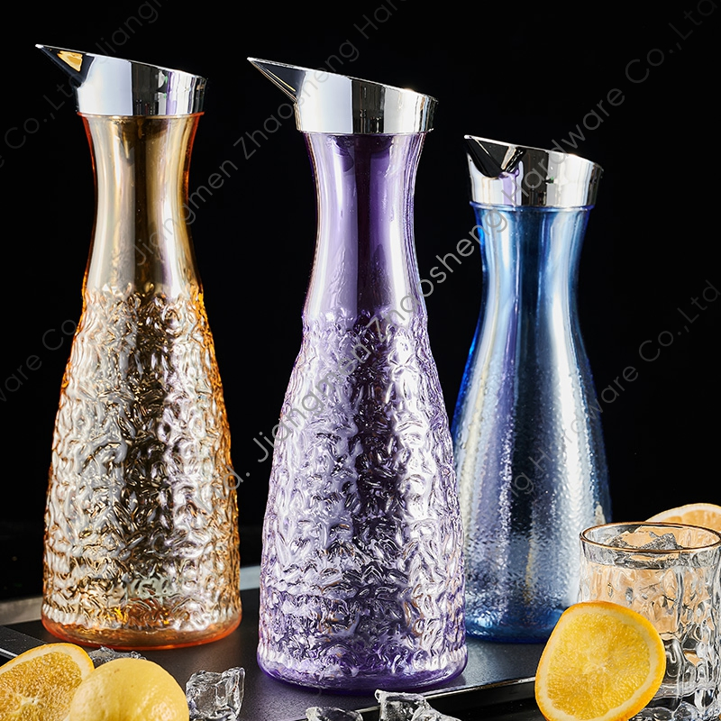 Serving Juice Jug Plastic Beverage Pitcher Polycarbonate Water Carafe with Lids